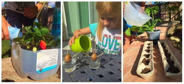 enfants et jardinage