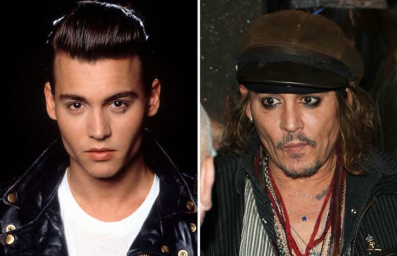 Johnny Depp (avant/après)