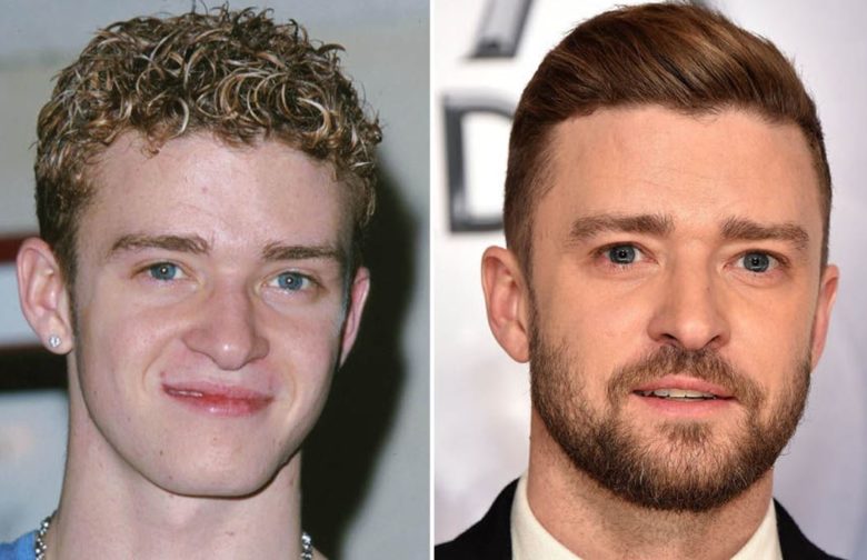 Justin Timberlake (avant/après)