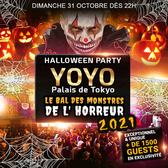 Soirée Halloween à Paris dans le palais de Tokyo (YOYO)