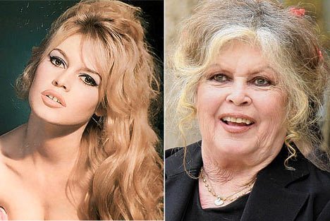 Brigitte Bardot - avant et après